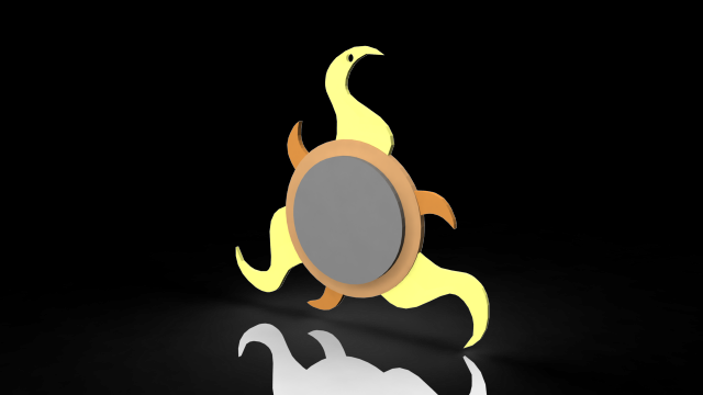 legacy of kain fire reaver symbol - 3d print ready 3Dプリントモデル .c4d .max .obj .3ds .fbx .stl .blend 