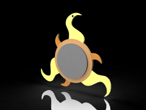 legacy of kain fire reaver symbol - 3d print ready 3D Print Model