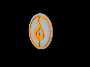 legacy of kain fire glyph symbol 3d print ready 3D-printmodel