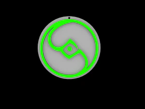 kain'in mirası vardiya glif sembol&uuml; 3d baskıya hazır 3D Baskı Modeli