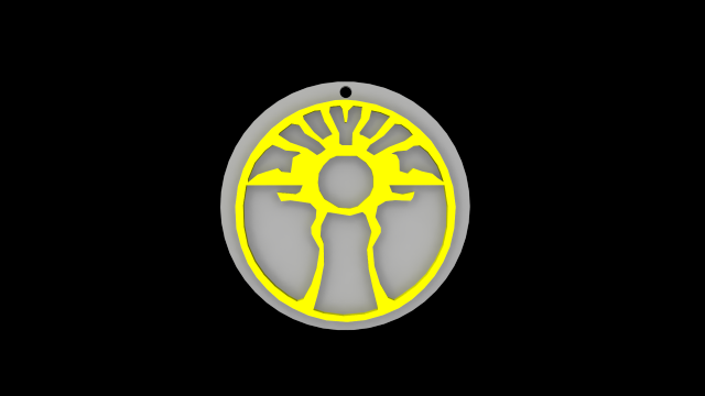 legacy of kain sunlight glyph symbol 3d print ready Modelo de Impressão 3D .c4d .max .obj .3ds .fbx .stl .blend 