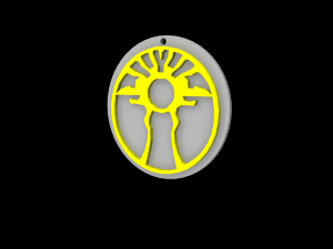 legacy of kain sunlight glyph symbol 3d print ready Modelo de Impressão 3D