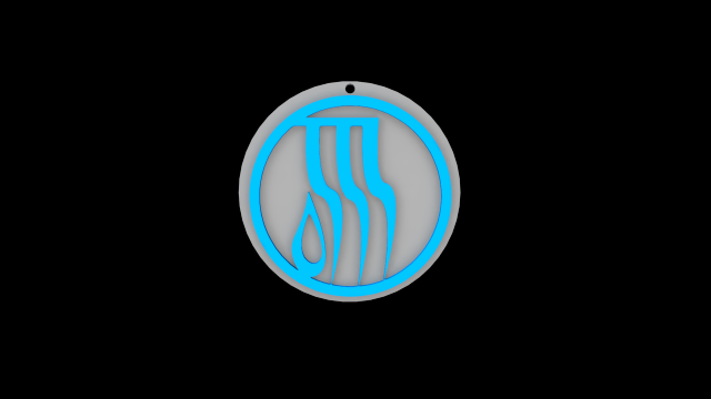 legacy of kain water glyph symbol 3d print ready 3D-printmodel .c4d .max .obj .3ds .fbx .stl .blend 