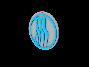 legacy of kain water glyph symbol 3d print ready 3D Print Model