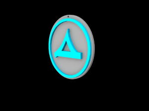 legacy of kain pillar of balance symbol 3d print ready Modello di stampa 3D