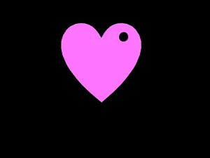 하트 모양의 목걸이 - 인쇄 가능 3D 프린트 모델