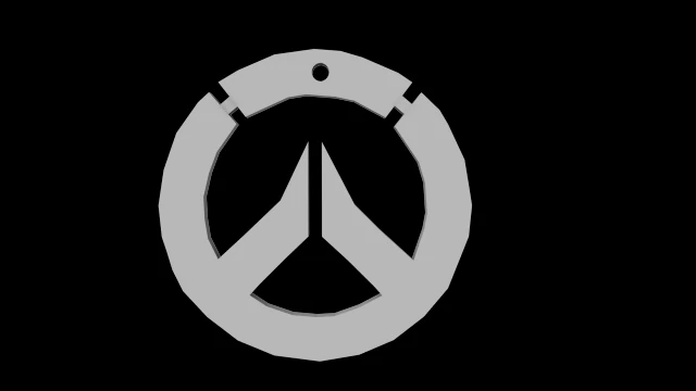 overwatch logo 3d print ready 3D Print Model .c4d .max .obj .3ds .fbx .stl .blend