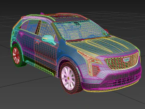 cadillac xt4 2019 3D Model