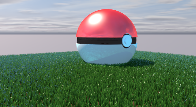 pokemon-pokebola 3D 모델 .c4d .max .obj .3ds .fbx .stl .blend 
