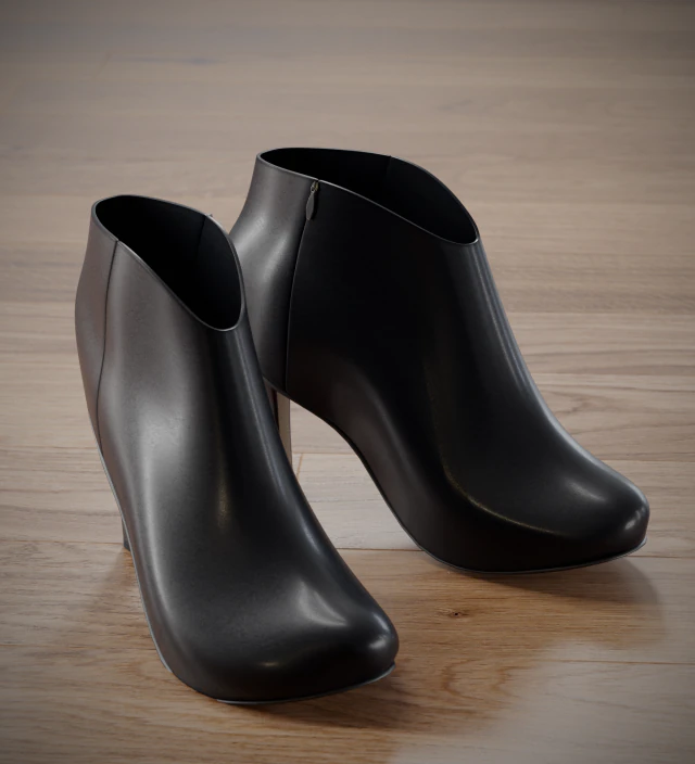 ankle boots 3D Model .c4d .max .obj .3ds .fbx .stl .blend 