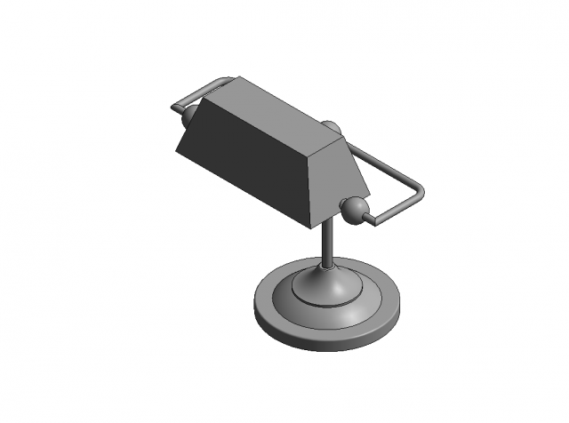 boureau lamp 3D Model .c4d .max .obj .3ds .fbx .stl .blend 