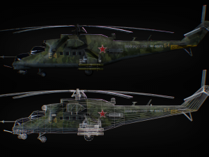 mil mi-24 3D 모델