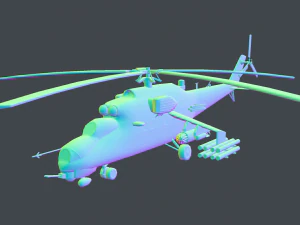 mil mi-24 3D Model