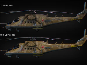 mil mi-24 3D Model