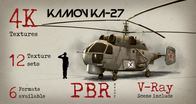 kamov ka-27 Modello 3D .c4d .max .obj .3ds .fbx .stl .blend 