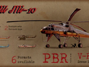 mil mi-10 3D Model