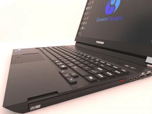 portatil toshiba 3D Model