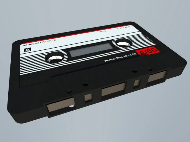 cassetta Modello 3D .c4d .max .obj .3ds .fbx .stl .blend 