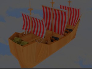 3d sail boat Modelo 3D