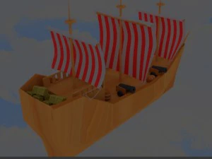 Barca a vela 3D Modello 3D
