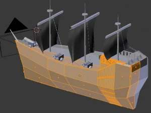 3d sail boat 3D Model