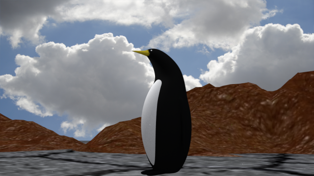 3d rigged penguin model Modelo 3D .c4d .max .obj .3ds .fbx .stl .blend 