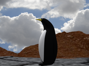 3d rigged penguin model Modelo 3D