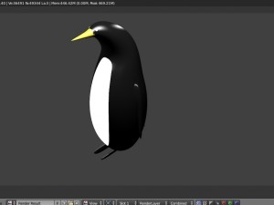 3d rigged penguin model Modelo 3D