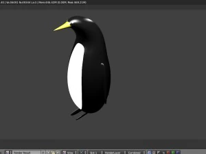 3d rigged penguin model 3D Model