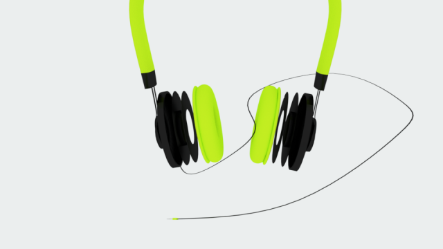 3d headphone model 3Dモデル .c4d .max .obj .3ds .fbx .stl .blend 