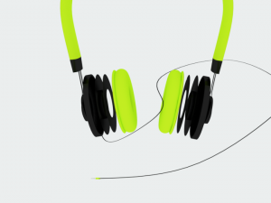 3d headphone model Modelo 3D