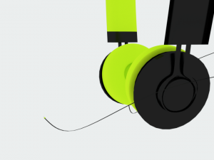3d headphone model 3Dモデル