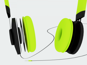 3d headphone model 3Dモデル