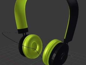 3d headphone model 3Dモデル