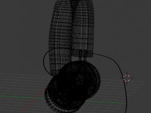 3d headphone model 3Dモデル