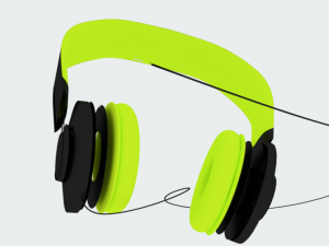 3d headphone model 3Dモデル
