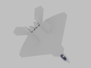 Реактивная базовая сетка 3D Модель