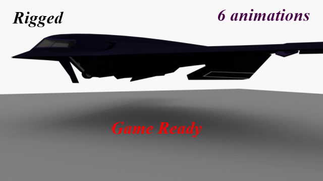 b2-bomber 3Dモデル .c4d .max .obj .3ds .fbx .stl .blend 