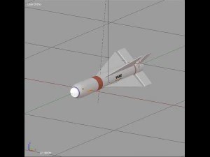 agm-65 missile 3D Model