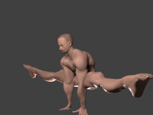 rigged bearded male base mesh Modelo 3D