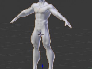 rigged bearded male base mesh Modelo 3D
