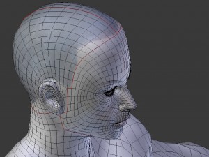 rigged bearded male base mesh Modelo 3D