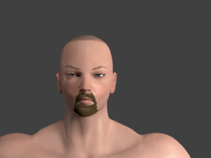 rigged bearded male base mesh Modelo 3D