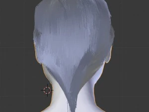 asian female head model 3D Model