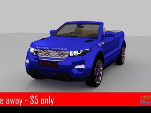 range rover evoque convertible 3D Model