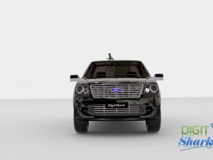 armed ford pick-up truck 3D Model