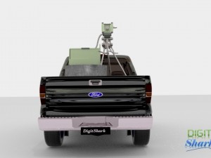armed ford pick-up truck 3D Model