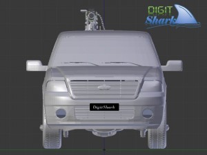 armed ford pick-up truck 3D Model