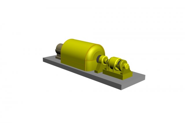 turbogenerator t-2-6-2 Model 3D .c4d .max .obj .3ds .fbx .stl .blend