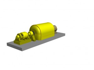 turbogenerator t-2-6-2 Model 3D